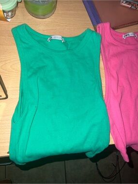 2 Zara tank tops for $15 both